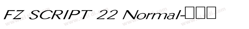 FZ SCRIPT 22 Normal字体转换